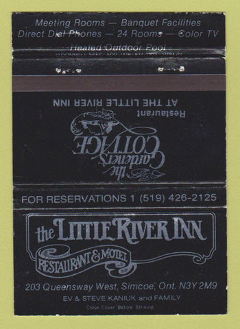Matchbook Cover - Little River Inn Motel Restaurant Simcoe ON WEAR 40 Strike