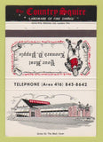 Matchbook Cover - Country Squire Restaurant Oakville ON 40 Strike