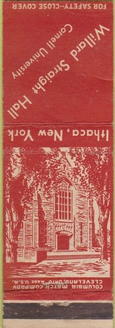 Matchbook Cover - Willard Straight Hall Cornell Ithaca NY