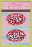 Matchbook Cover - Charley O's Restaurant Wauwatosa WI 40 Strike