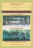Matchbook Cover - Country Squire Restaurant Grayslake IL 40 Strike
