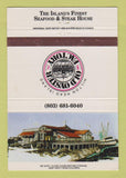 Matchbook Cover - Old Oyster Factory Hilton Head Island SC 40 Strike