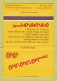 Matchbook Cover - Ohse Meat Products Topeka KS 40 Strike
