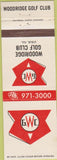 Matchbook Cover - Woodridge Golf Club Lisle IL