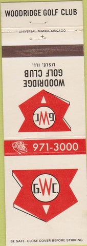 Matchbook Cover - Woodridge Golf Club Lisle IL