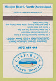 Matchbook Cover Castaways Beach Resort North Queensland Australia WORN 40 Strike