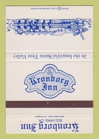 Matchbook Cover - Kronborg Inn Solvang CA 40 Strike