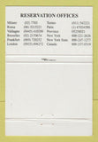 Matchbook Cover - Jolly Hotel Atlanta Brussels Belgium 40 Strike