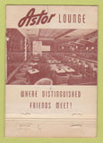 Matchbook Cover - Astor Restaurant Montreal QC WORN 40 Strike