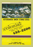 Matchbook Cover - Colonial Home Remodeling Philadelphia PA 40 Strike