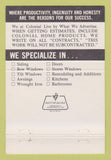 Matchbook Cover - Colonial Home Remodeling Philadelphia PA 40 Strike