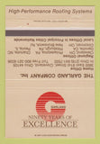 Matchbook Cover - Garland Company Cleveland OH Roofing Systems 40 Strike
