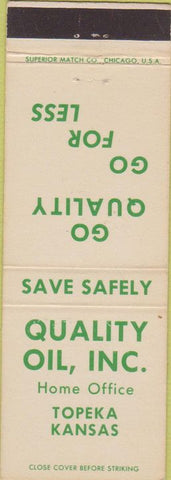 Matchbook Cover - Quality Oil Topeka KS