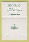 Matchbook Cover - Fred Weber Building Industrial St Louis MO 40 Strike
