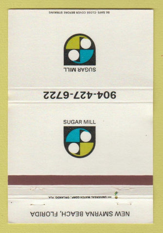 Matchbook Cover - Sugar Mill New Smyrna Beach FL 40 Strike
