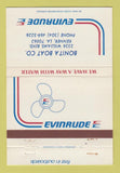 Matchbook Cover - Evinrude Boat Motors Bonita Kenner LA 40 Strike