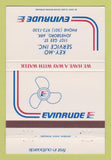 Matchbook Cover - Evinrude Boat Motors Key Mo Jonesboro AR 40 Strike