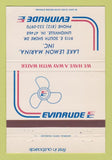 Matchbook Cover - Evinrude Boat Motors Lake Lemon Unionville IN 40 Strike
