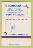 Matchbook Cover - Evinrude Boat Motors Lake Fenton MI 40 Strike
