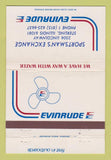 Matchbook Cover Evinrude Boat Motors Sportsman's Exchange Sterling IL 40 Strike