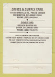 Matchbook Cover - Delaware Brick Wilmington Dover DE WORN 40 Strike