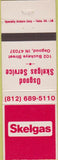 Matchbook Cover - Osgood Skelgas Gas Osgood IN
