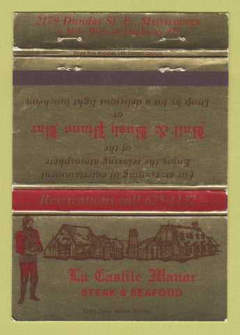 Matchbook Cover - La Castile Manor Mississauga ON WEAR 40 Strike