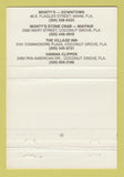Matchbook Cover - Monty's Bay Shore Restaurant Coconut Grove FL 40 Strike