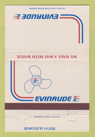 Matchbook Cover - Evinrude Boat Motors 40 Strike