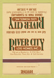 Matchbook Cover - River City Log Homes New Braunfels TX SAMPLE 40 Strike
