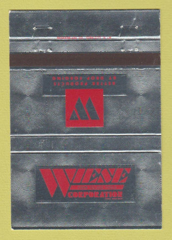 Matchbook Cover - Wiese Farm Tillage Tools Perry IA 40 Strike