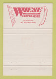 Matchbook Cover - Wiese Farm Tillage Tools Perry IA 40 Strike