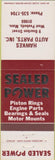 Matchbook Cover - Sealed Power Hawkes Auto West Peabody MA
