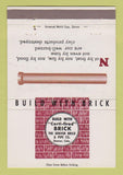 Matchbook Cover - Denver Brick and Pipe Colorado 40 Strike