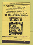 Matchbook Cover - Castle Perma Stone New Castle PA 40 Strike
