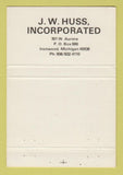 Matchbook Cover - Wausau Homes JW Huss Ironwood MI 40 Strike
