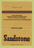 Matchbook Cover - Sandstone Brick Bakersfield CA 40 Strike