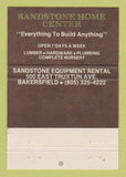 Matchbook Cover - Sandstone Brick Bakersfield CA 40 Strike