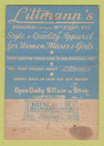 Matchbook Cover - Littmann's Girl's Clothes New York City WEAR 40 Strike