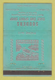 Matchbook Cover Souder's East End Sport Shop Boat Motors Pottstown PA 40 Strike