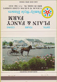 Matchbook Cover - Plain  and  Fancy Farm Bird In Hand PA Amish 40 Strike