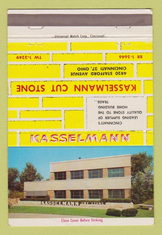 Matchbook Cover - Kasselmann Cut Stone Cincinnati OH 40 Strike