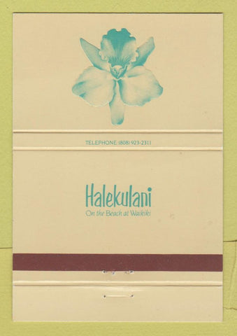 Matchbook Cover - Halekulani Waikiki Hawaii  40 Strike