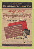 Matchbook Cover - Paint Warehouse Chemical San Antonio TX WORN 40 Strike