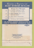 Matchbook Cover Blue Streak Ignition Parts Cap De La Madeleine QC WEAR 40 Strike