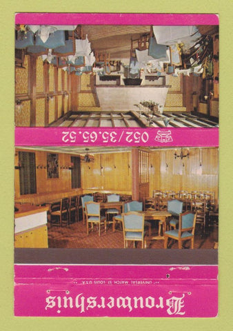 Matchbook Cover - Brouwershuis Gasthof Belgium Bierkelder 40 Strike