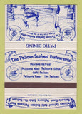 Matchbook Cover Pelican Seafood Venice Beach Santa Monica Calabasas CA 40 Strike
