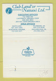 Matchbook Cover - Club Land'or Ladysmith VA Nassua 40 Strike
