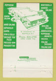 Matchbook Cover - Bison Meat Products Buffalo NY 40 Strike