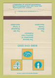 Matchbook Cover - Federaton of National Associations Washington DC 40 Strike